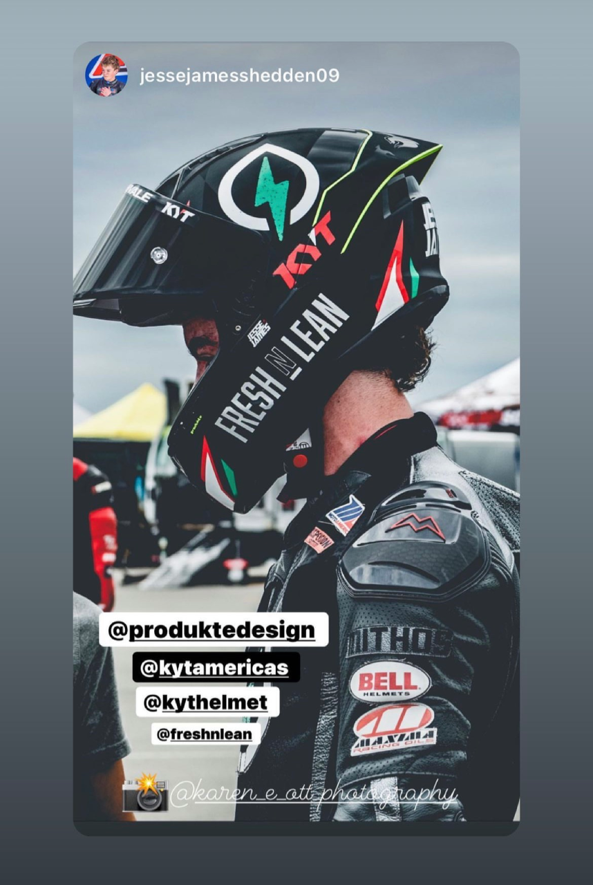 Jesse James Shedden helmet
