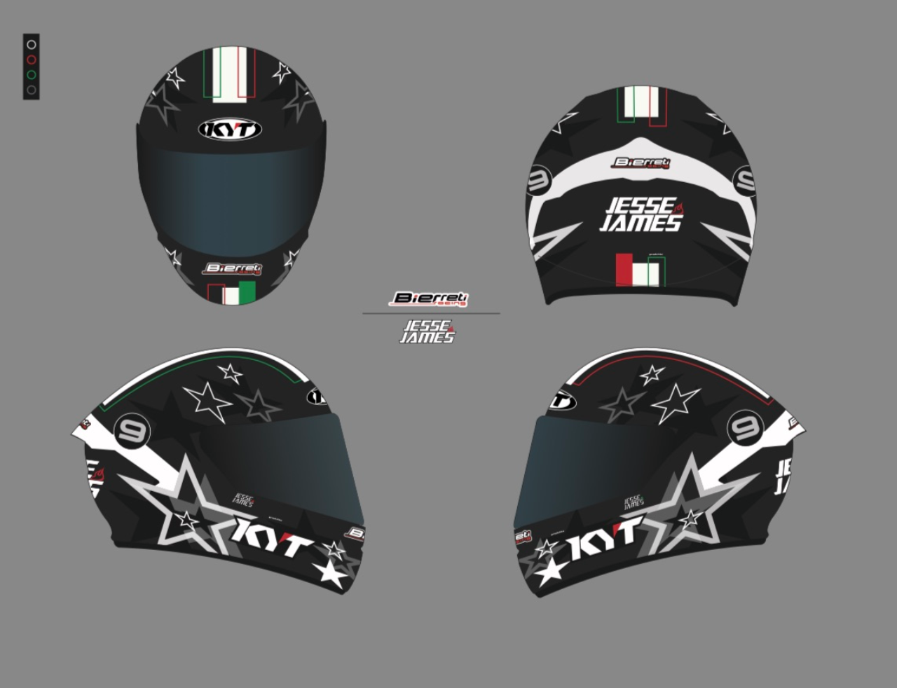Jesse James Shedden helmet